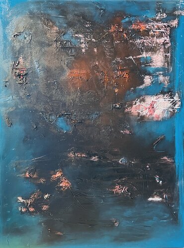 Waterlilies di Nelly Dastain, Pittura in vendita su Singulart