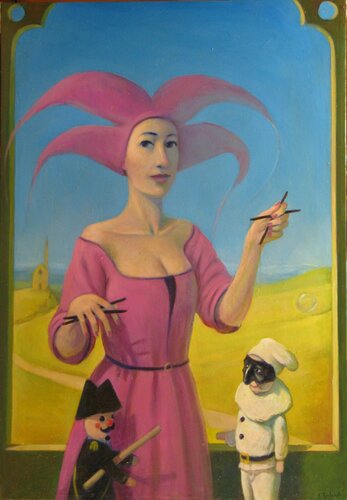La grande burattinaia di Claudio Giulanelli, Pittura in vendita su Singulart