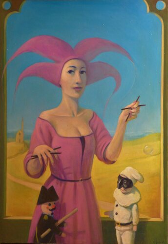 La grande burattinaia di Claudio Giulanelli, Pittura in vendita su Singulart