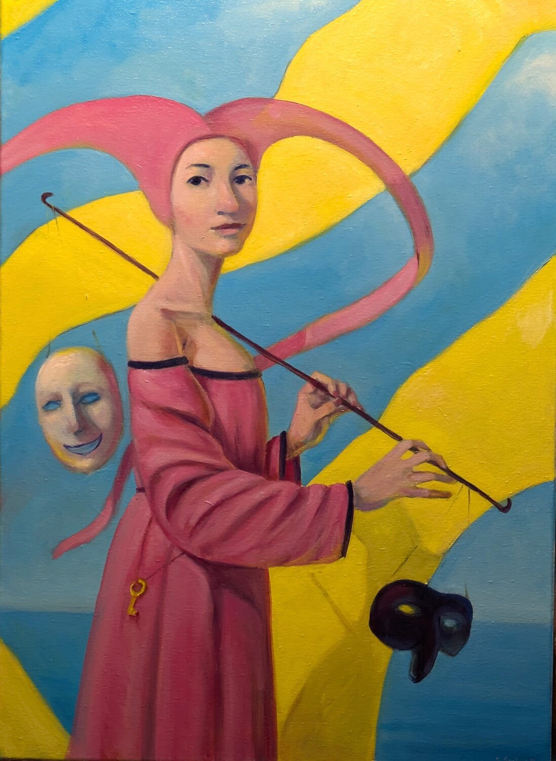 La chiave Claudio Giulanelli Original painting for sale