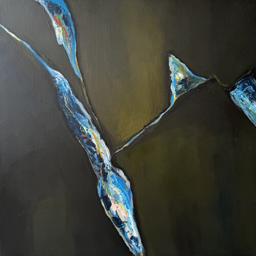 Licht in der Dunkelheit II van Silke Ziegert, Schilderij te koop op Singulart