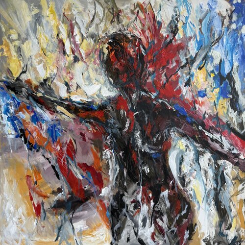 „Die Farben des Menschseins“ van Silke Ziegert, Schilderij te koop op Singulart