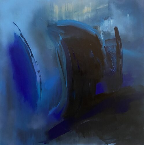 „Blue velvet“ van Silke Ziegert, Schilderij te koop op Singulart