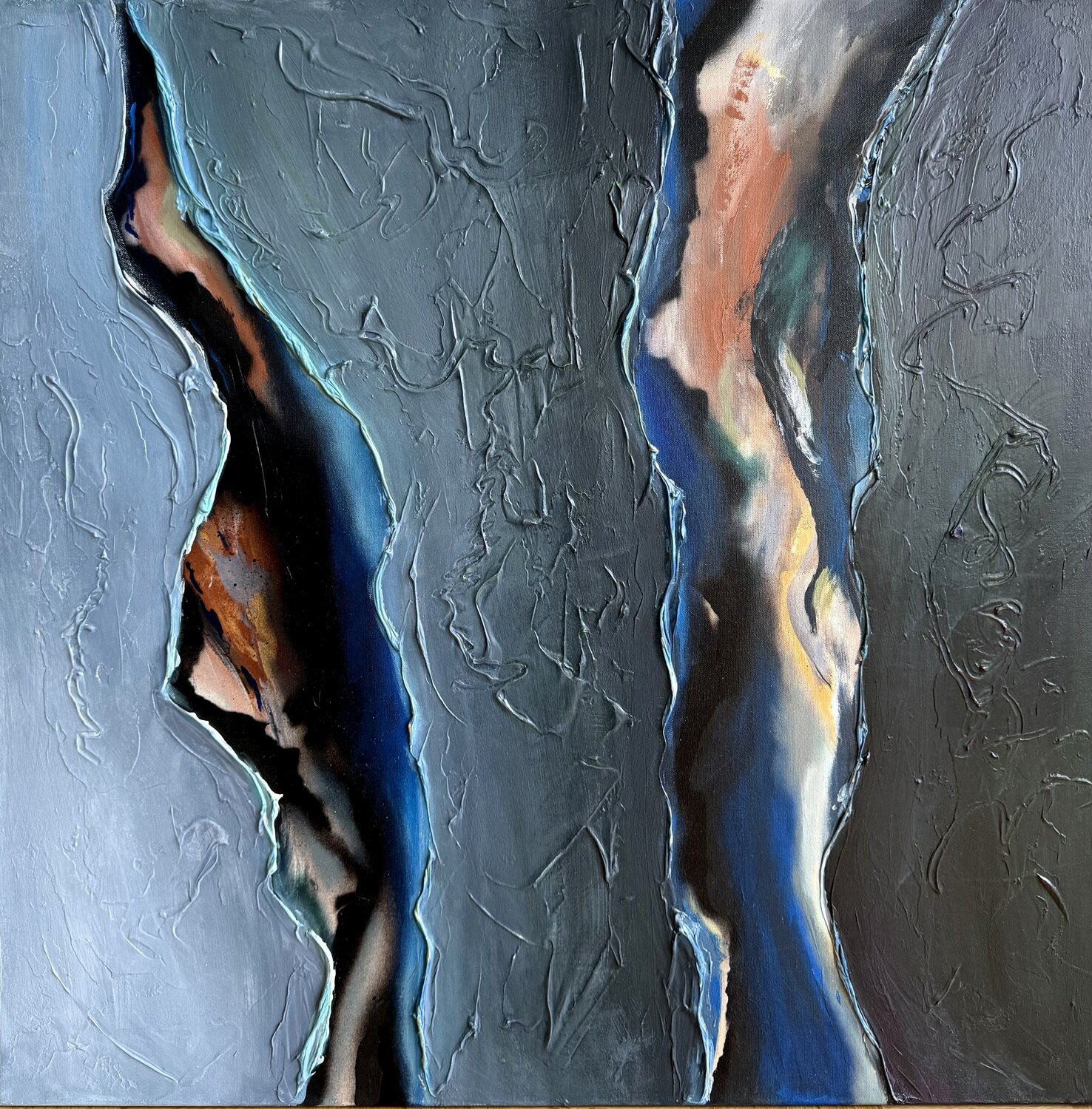 „Luminal Divide“ Silke Ziegert Original painting for sale