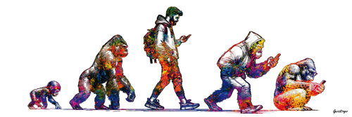 RE-EVOLUTION van Robert Böcker, Afdruk te koop op Singulart