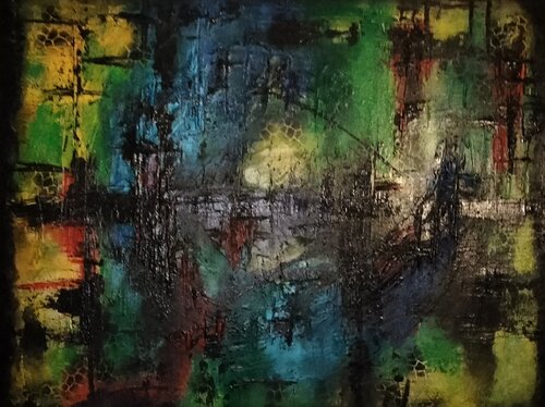 Chaos van Jessica Leidel, Schilderij te koop op Singulart