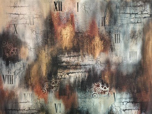 Zeitlos van Jessica Leidel, Schilderij te koop op Singulart