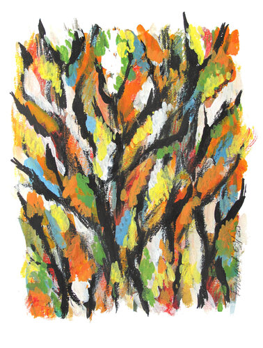 Forêt by Frédérique Mussat, Work on Paper for Sale on Singulart