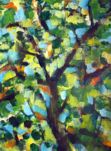 À travers les branches par Frédérique Mussat, Œuvre sur papier en vente sur Singulart