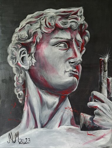 "Battle" di Martina Marten, Pittura in vendita su Singulart