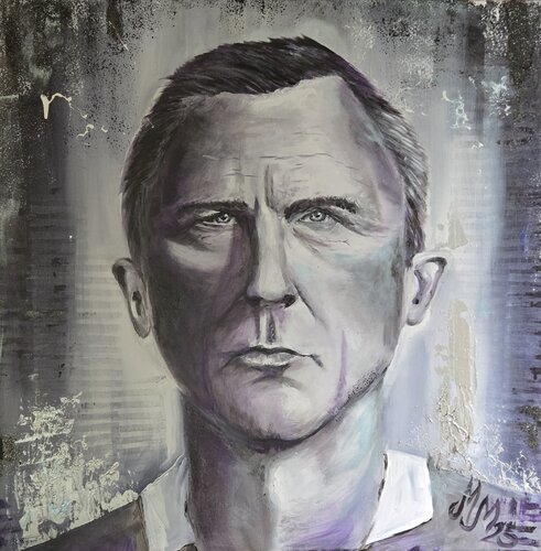 Mr. Bond di Martina Marten, Pittura in vendita su Singulart