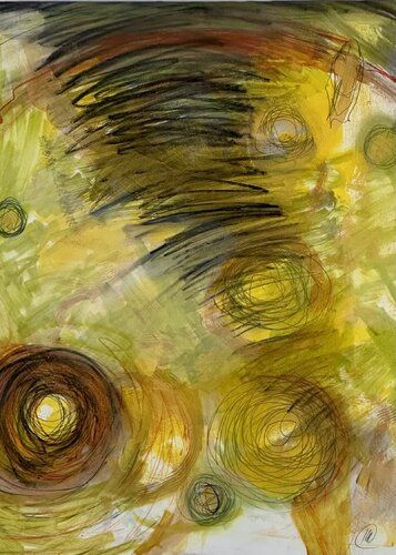 When a Dark Sky Appears... von Karin Edgett, Malerei kaufen auf Singulart