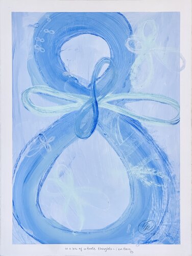 in the sea of infinite thoughts, I am there von Karin Edgett, Malerei kaufen auf Singulart