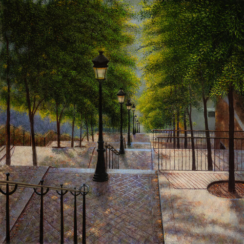 Summer in Paris van Julien Landa, Schilderij te koop op Singulart