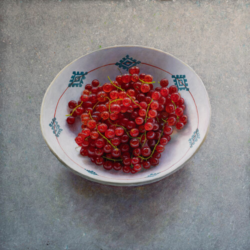 Red currants di Julien Landa, Pittura in vendita su Singulart