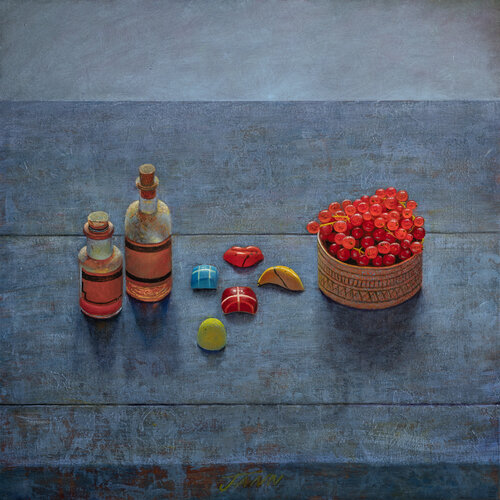 Funky Belgian chocolates van Julien Landa, Schilderij te koop op Singulart