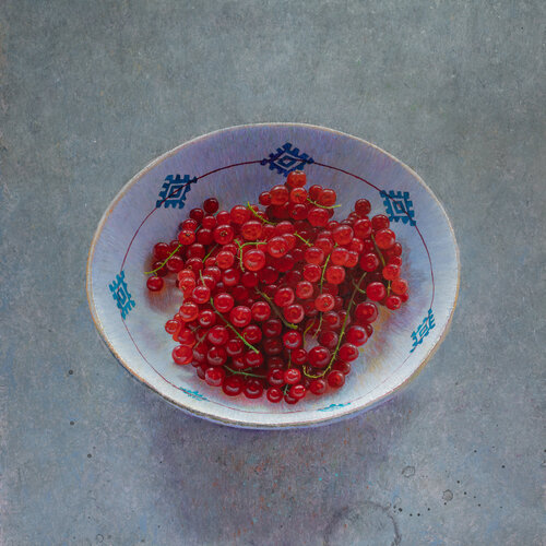 Red currants by Julien Landa, Painting for Sale on Singulart