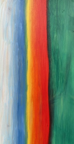 Vertikaler Sonnenuntergang par Lovis Moos, Peinture en vente sur Singulart