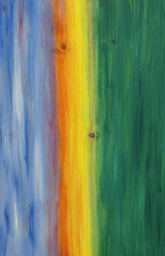 Grünes Feld Sonnenuntergang Vertikaler Horizont de Lovis Moos, Pintura a la venta en Singulart