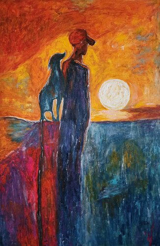 Humsafar de Manu Fine Art, Pintura a la venta en Singulart