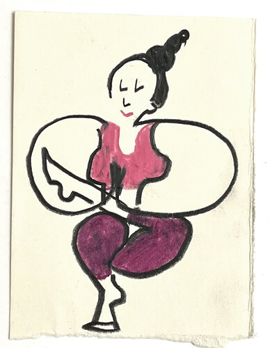 Yoga van Jörg Herz, Tekening te koop op Singulart
