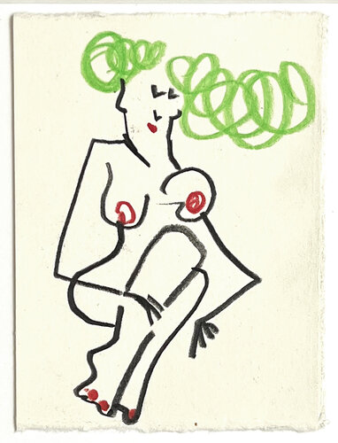 Green hair von Jörg Herz, Zeichnungen kaufen auf Singulart