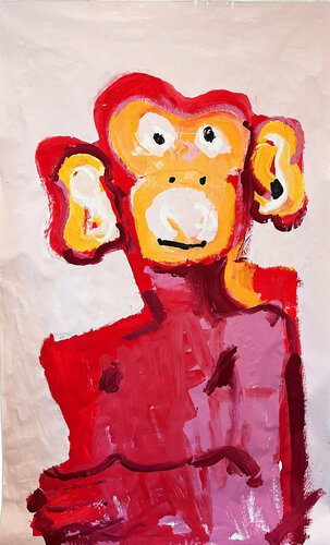 Monkey man van Jörg Herz, Schilderij te koop op Singulart