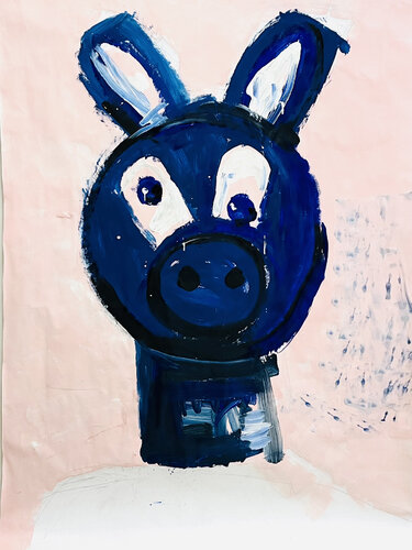 Blaubär by Jörg Herz, Painting for Sale on Singulart