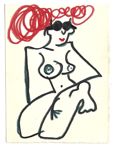 Wilde rote Haare di Jörg Herz, Disegno in vendita su Singulart