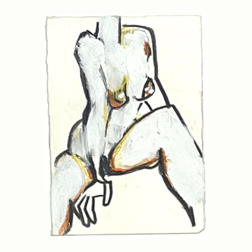 Akt auf weissem Grund I. van Jörg Herz, Tekening te koop op Singulart