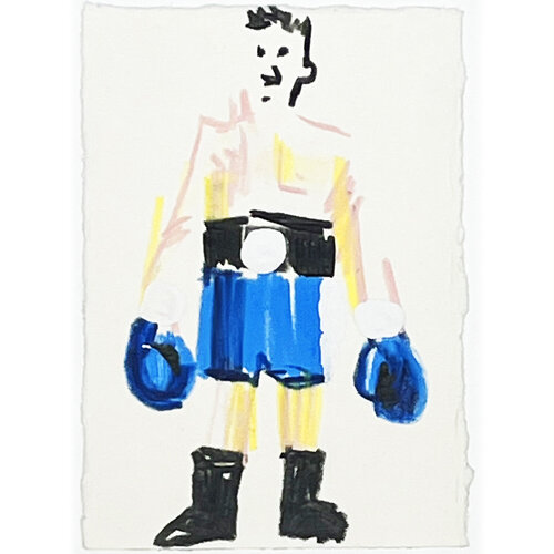 Boxer im Ring par Jörg Herz, Dessin en vente sur Singulart