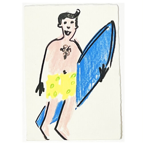 Surfer I Lebensfreude par Jörg Herz, Dessin en vente sur Singulart