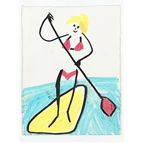 SUP Stand-up-Paddling II by Jörg Herz, 소묘 for Sale on Singulart