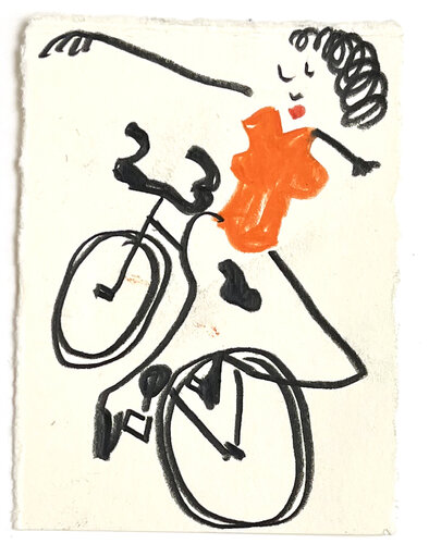 Artistic cycling III von Jörg Herz, Zeichnungen kaufen auf Singulart