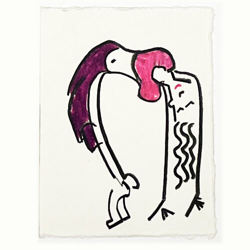 Yoga Brücke II par Jörg Herz, Dessin en vente sur Singulart