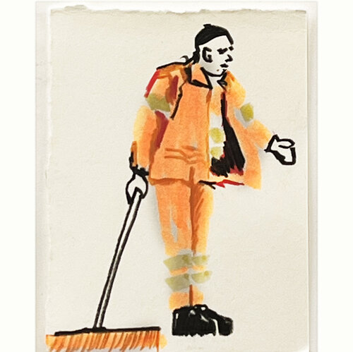 Strassenfeger III di Jörg Herz, Disegno in vendita su Singulart