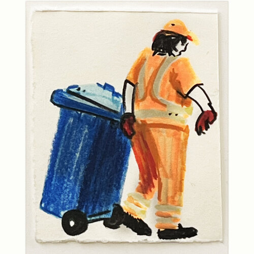 Strassenfeger IV par Jörg Herz, Dessin en vente sur Singulart