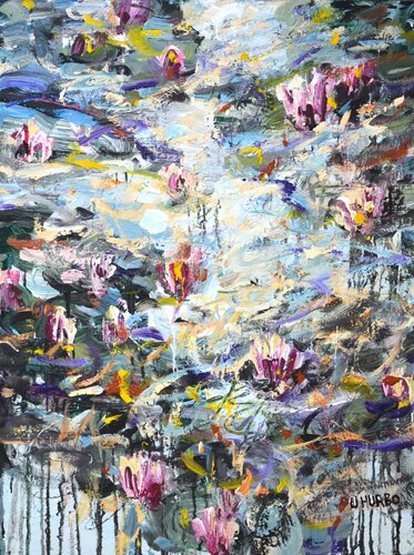 Water lilies 2/ Uladzimir Hurbo di Arts Bound, Pittura in vendita su Singulart