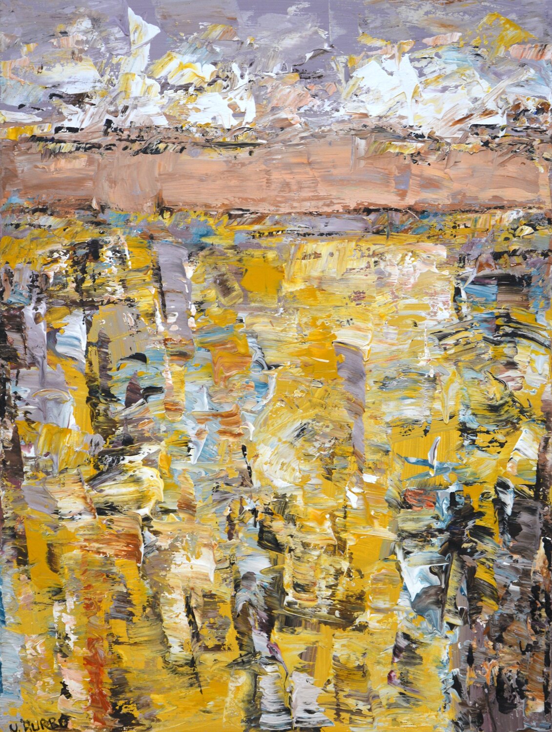 Abstraction 3/  Artist Uladzimir Hurbo Arts Bound Originalgemälde zu verkaufen