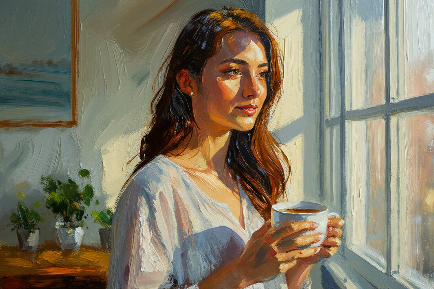 Artist Alexej Tsylin . Morning Serenity Arts Bound Druck zu verkaufen