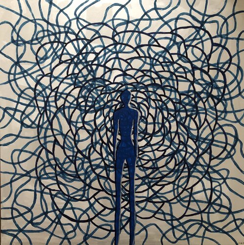 Blue by Rika Maja Duevel, Painting for Sale on Singulart