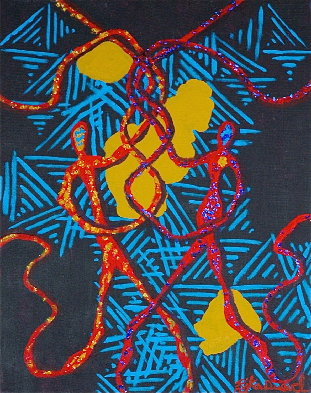 The Curse of Unrequited Affection Rika Maja Duevel Originalgemälde zu verkaufen
