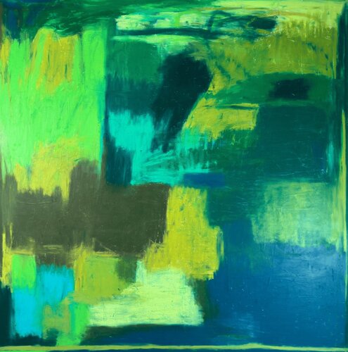 Green, Without the Envy di Jemar Michael, Pittura in vendita su Singulart