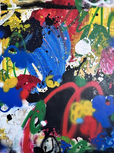 Garden of Marks #1 van Jemar Michael, Schilderij te koop op Singulart