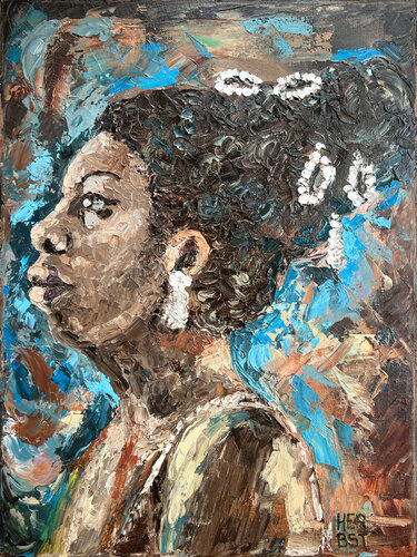 Nina Simone par Nelli Herbst, Peinture en vente sur Singulart