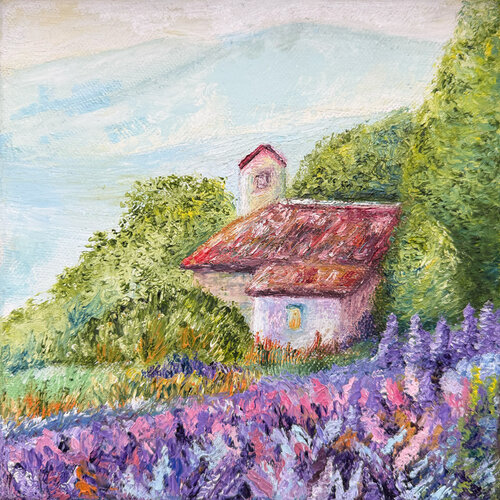 Lavendel par Nelli Herbst, Peinture en vente sur Singulart