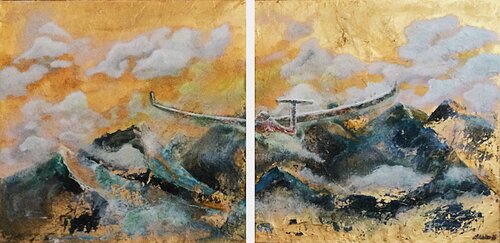 Über den Alpen by Susanne Walser, Painting for Sale on Singulart