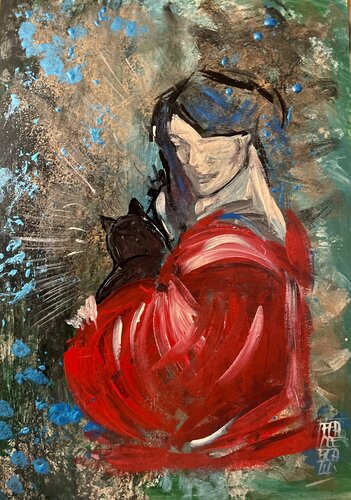 Abbraccio von Francesca Romana Luzi, Malerei kaufen auf Singulart