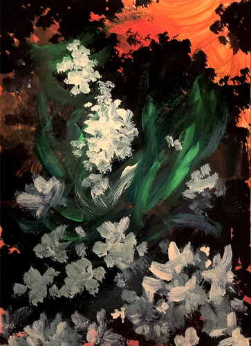 Fiori al tramonto von Francesca Romana Luzi, Malerei kaufen auf Singulart