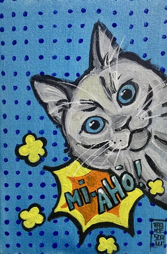 Mi-ahò von Francesca Romana Luzi, Malerei kaufen auf Singulart